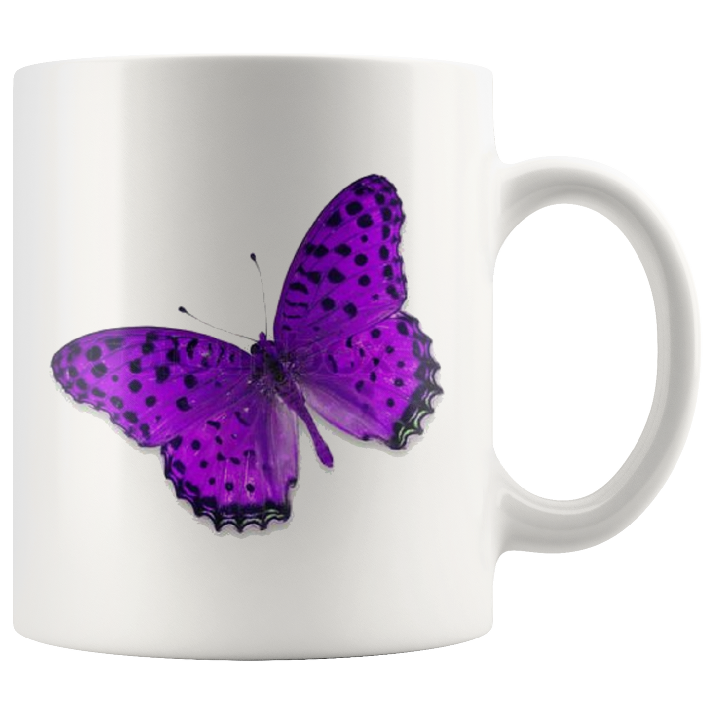 BUTTERFLY on White MUG