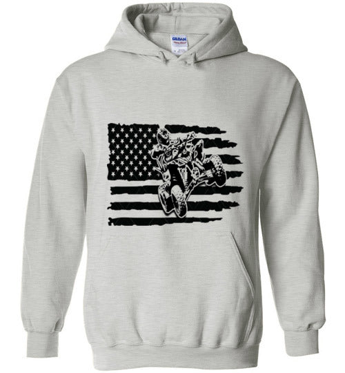 flag/4wheeler adult and youth hoodie