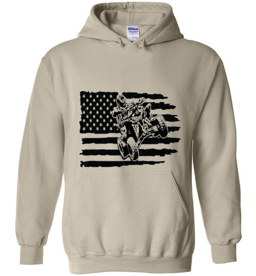 flag/4wheeler adult and youth hoodie