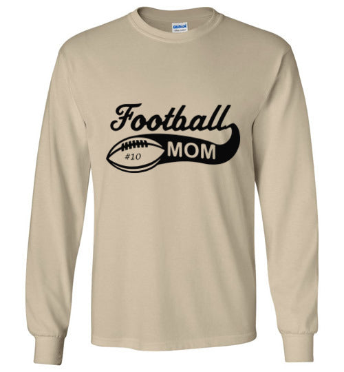 Football mom - t-shirt -long sleeve