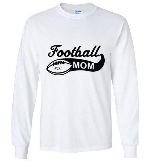 Football mom - t-shirt -long sleeve