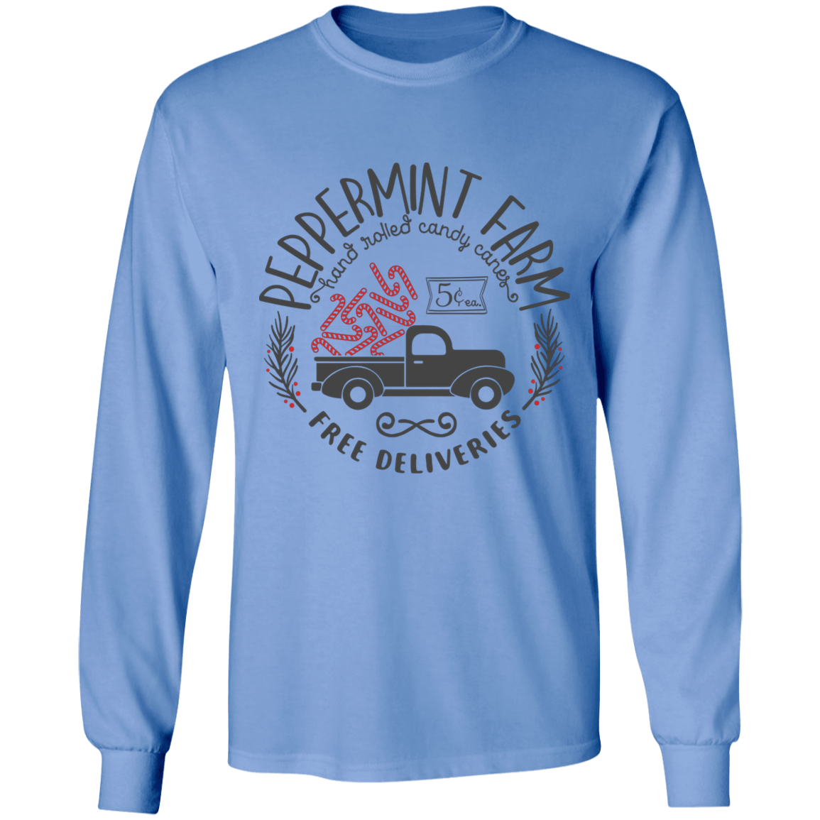 Peppermint farms long sleeve T-shirt