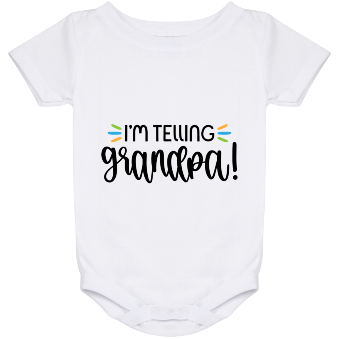 Telling Grandpa Baby Onesie 24 Month