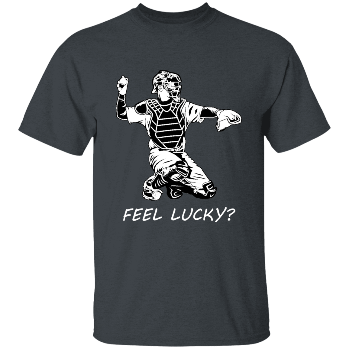 Baseball catcher - feel lucky (w) - T-Shirt - youth