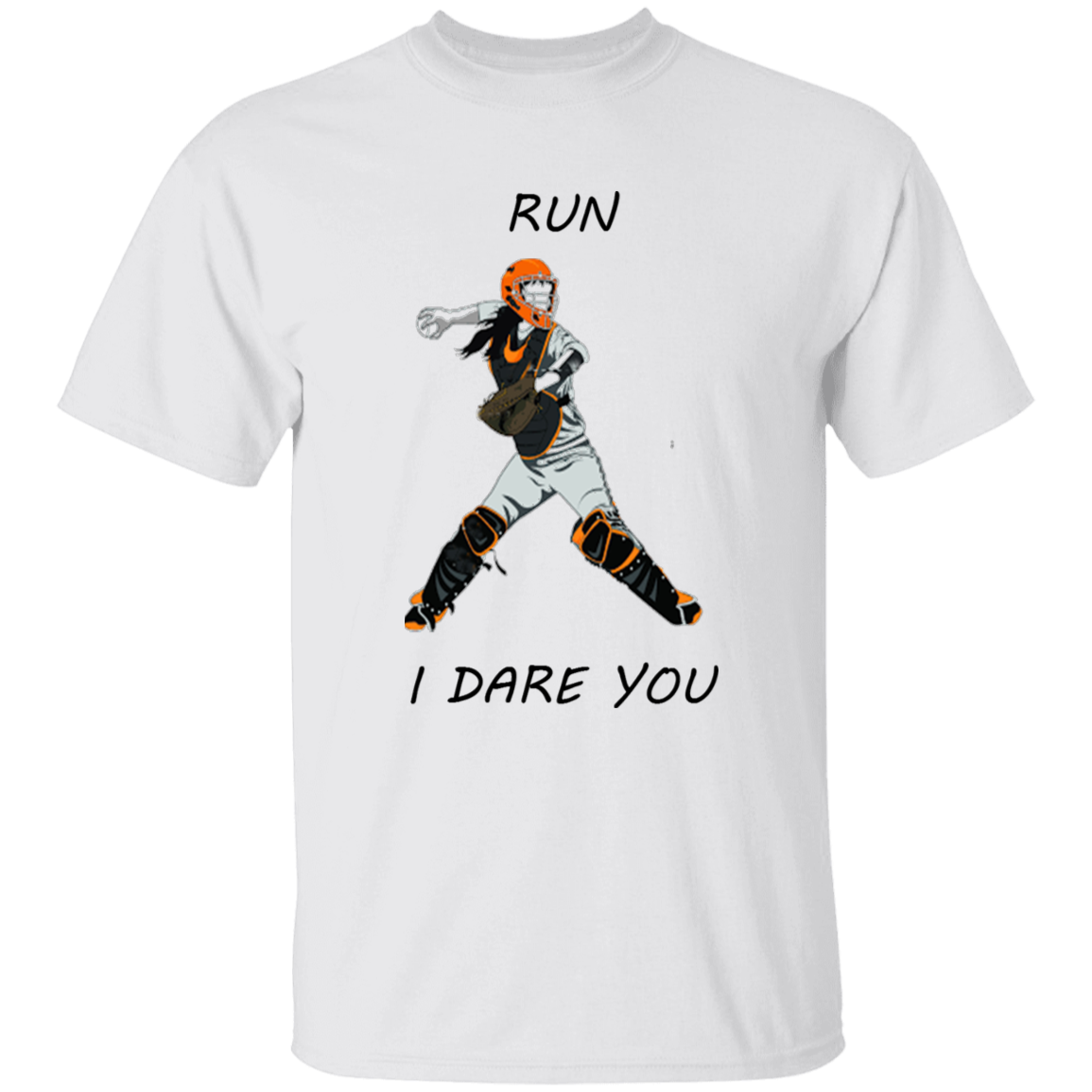 Softball catcher - run - T-Shirt (youth)