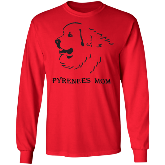 Great Pyrenees Mom long sleeve Cotton T-Shirt