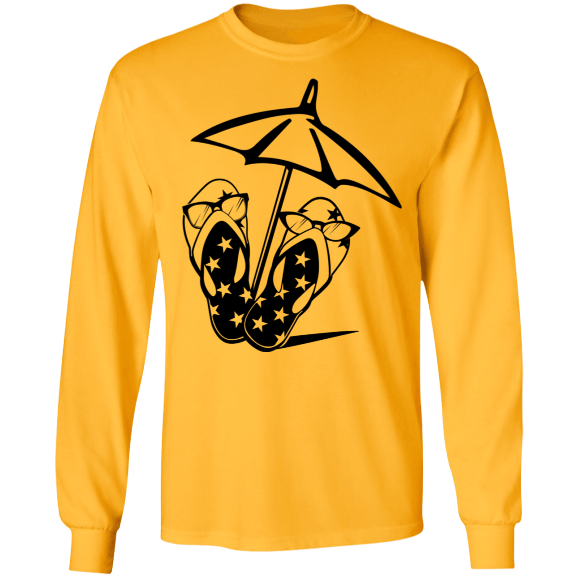 Flip Flop long sleeve Cotton T-Shirt