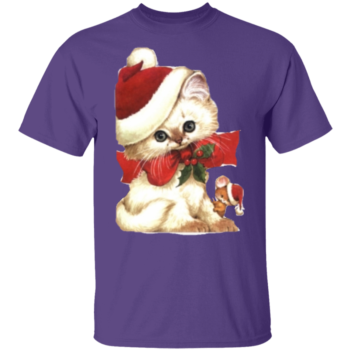 santa kitten Youth t'shirt