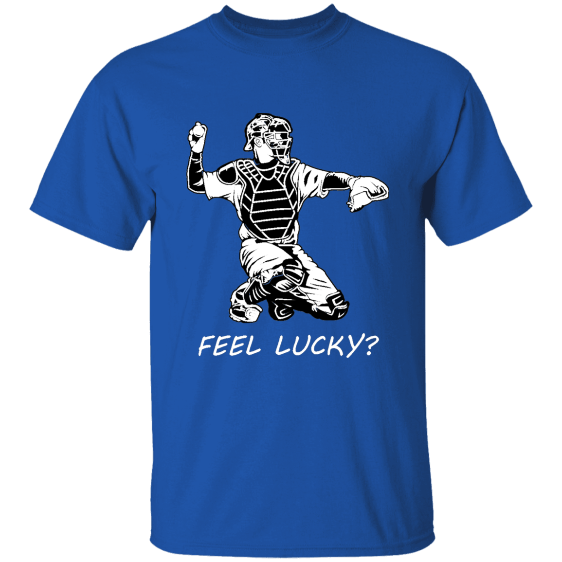 Baseball catcher - feel lucky (w) - T-Shirt - youth