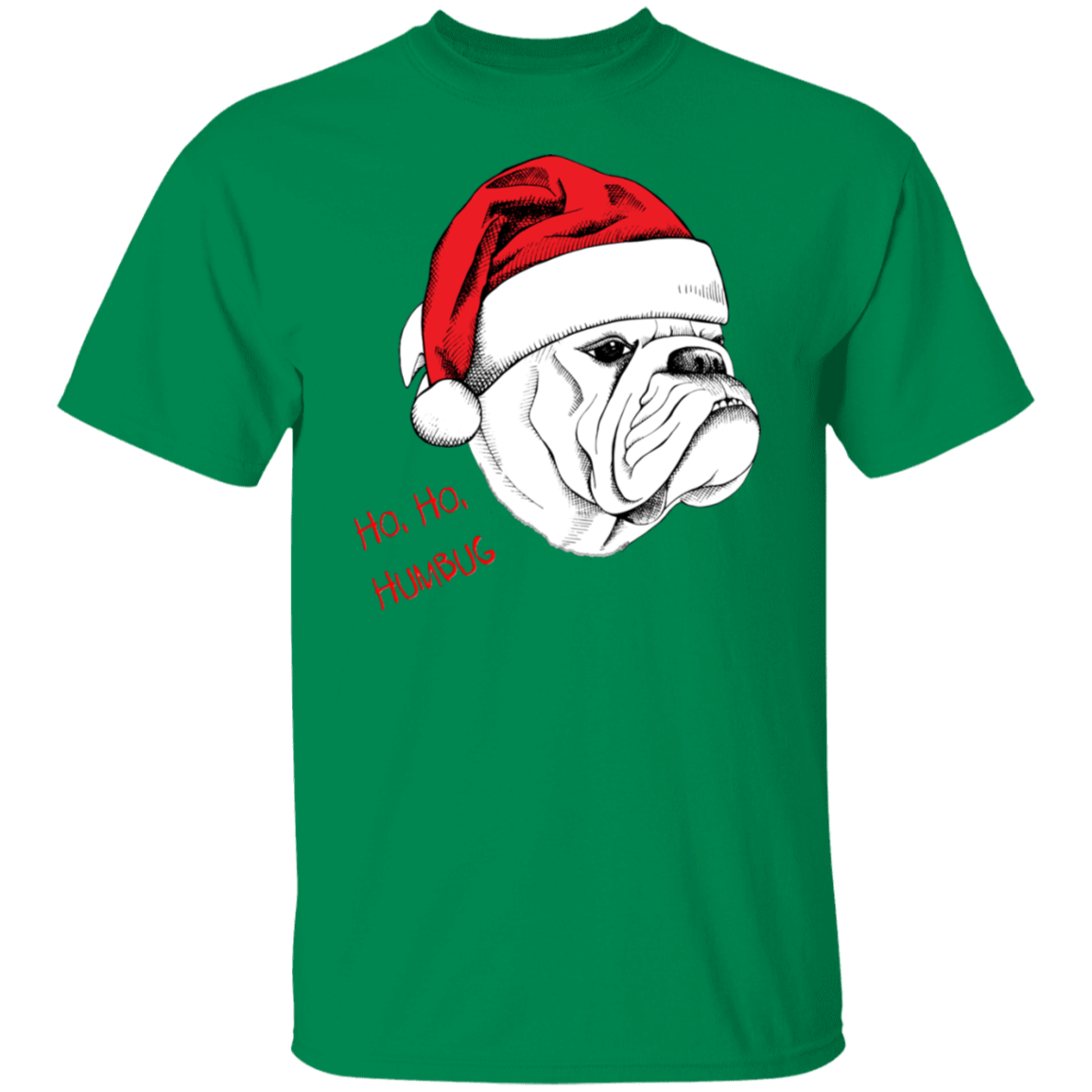 Bulldog Santa T-Shirt