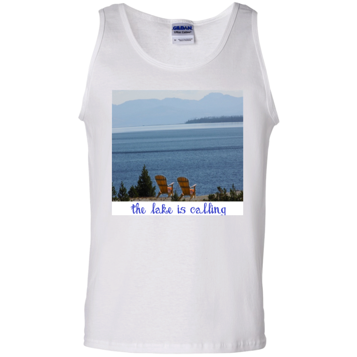 Lake is calling Cotton Tank Top