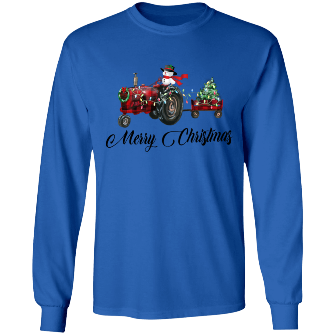 Snowman/tractor long sleeve t'shirt