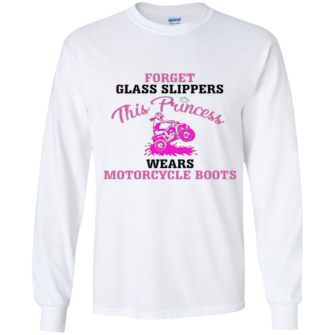 youth princess 4-wheeler long sleeve t'shirt