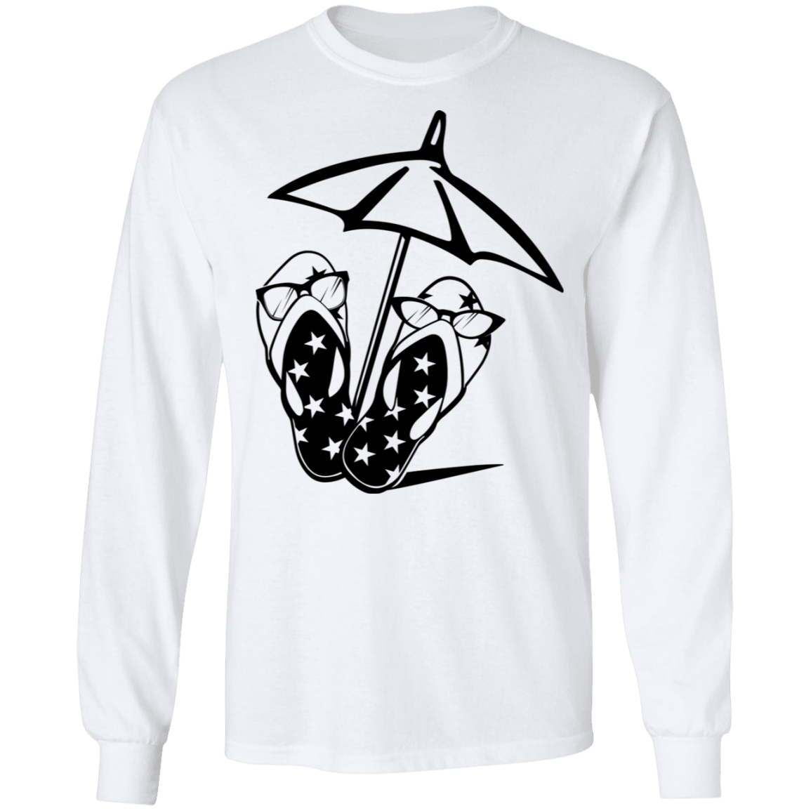 Flip Flop long sleeve Cotton T-Shirt