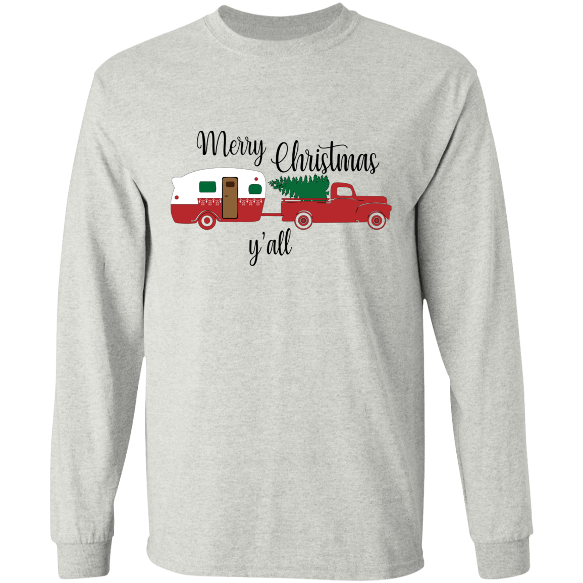 Merry Christmas camper long sleeve T'shirt