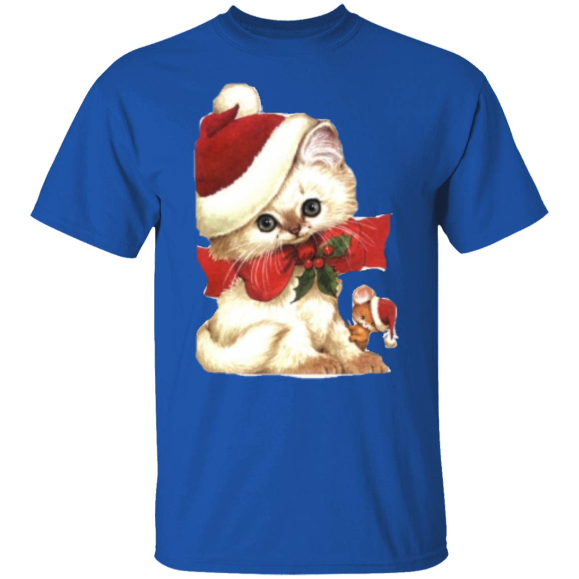 Kitten Santa T-Shirt