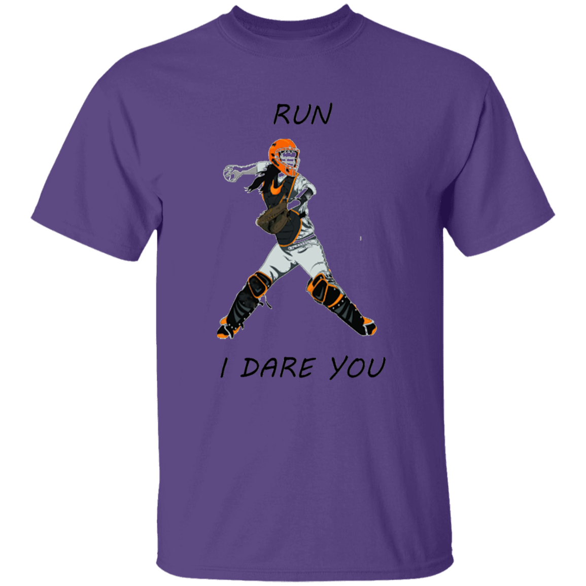 Softball catcher - run - T-Shirt (youth)
