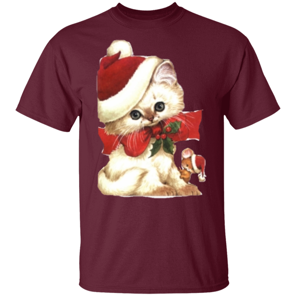 santa kitten Youth t'shirt