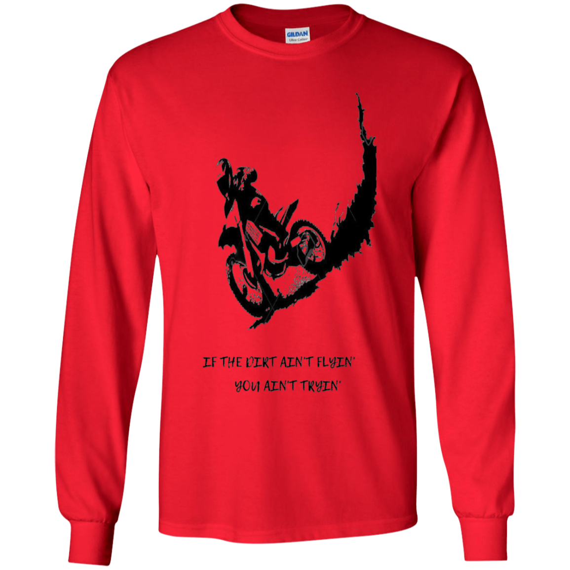 youth dirt flyin' long sleeve t'shirt