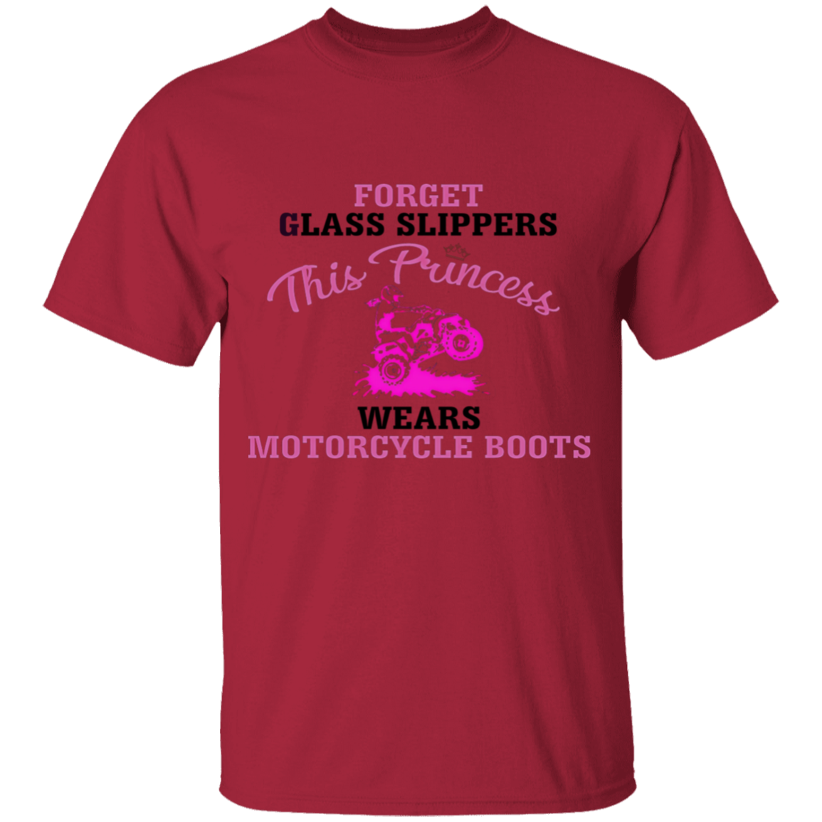 youth princess 4-wheeler short sleeve t'shirt