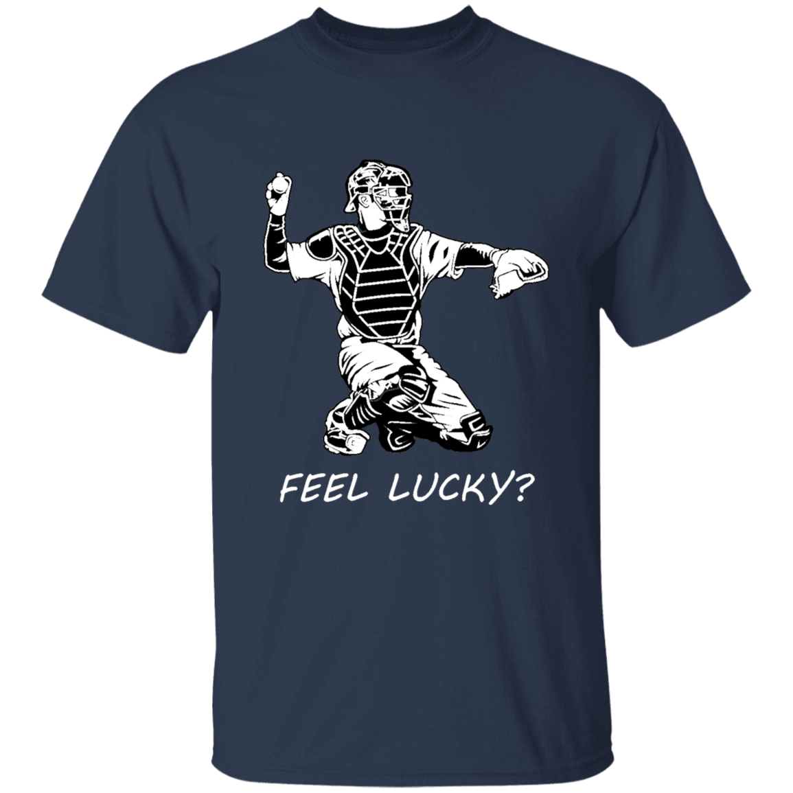 Baseball catcher - feel lucky (w) - T-Shirt - youth