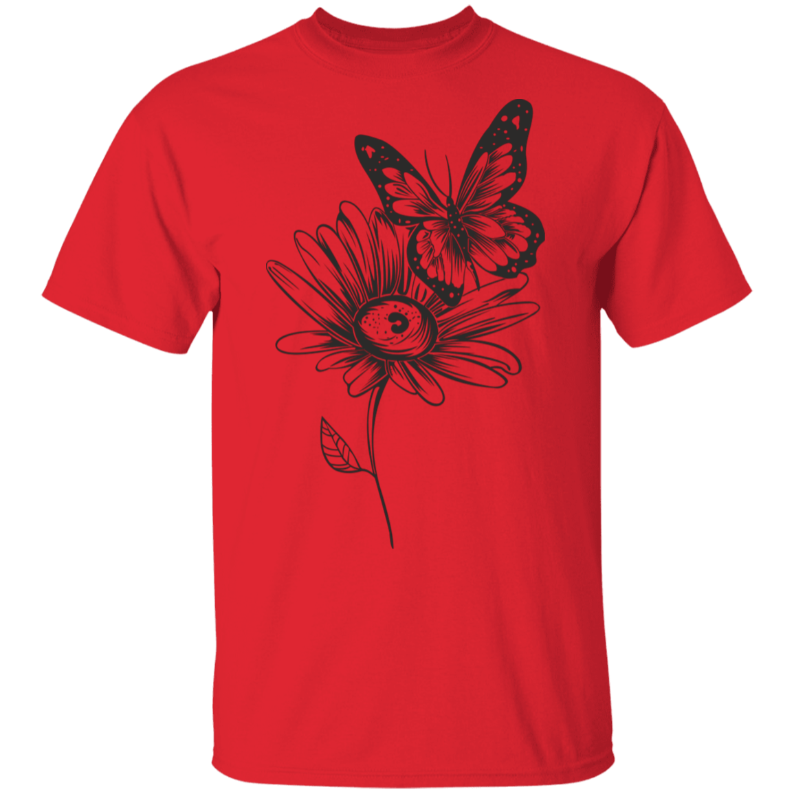 Wildflower and butterfly T-Shirt