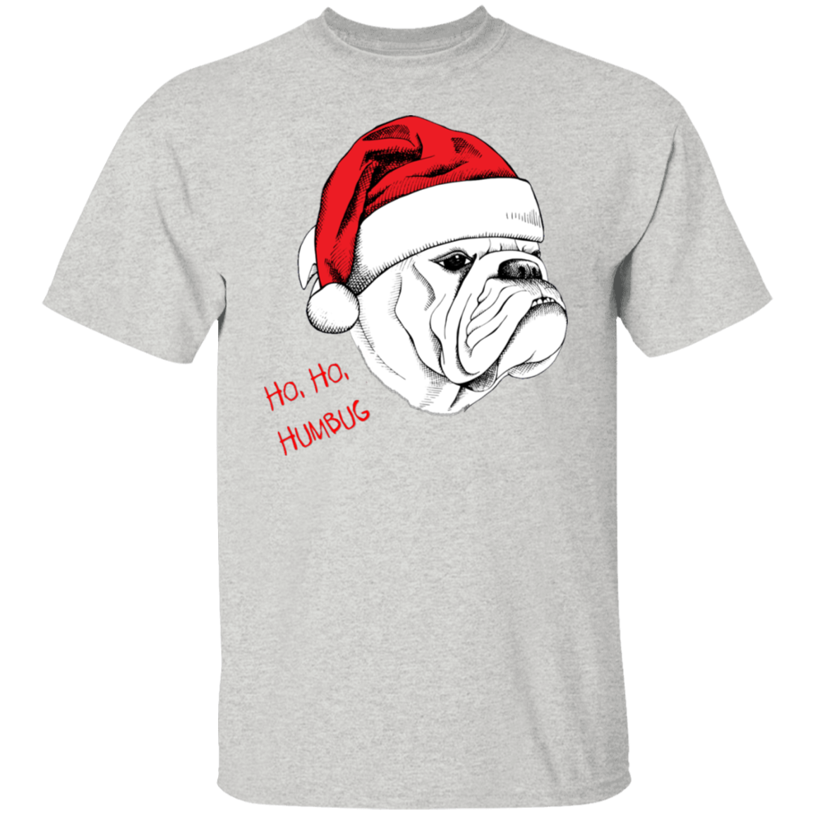 Bulldog Santa T-Shirt