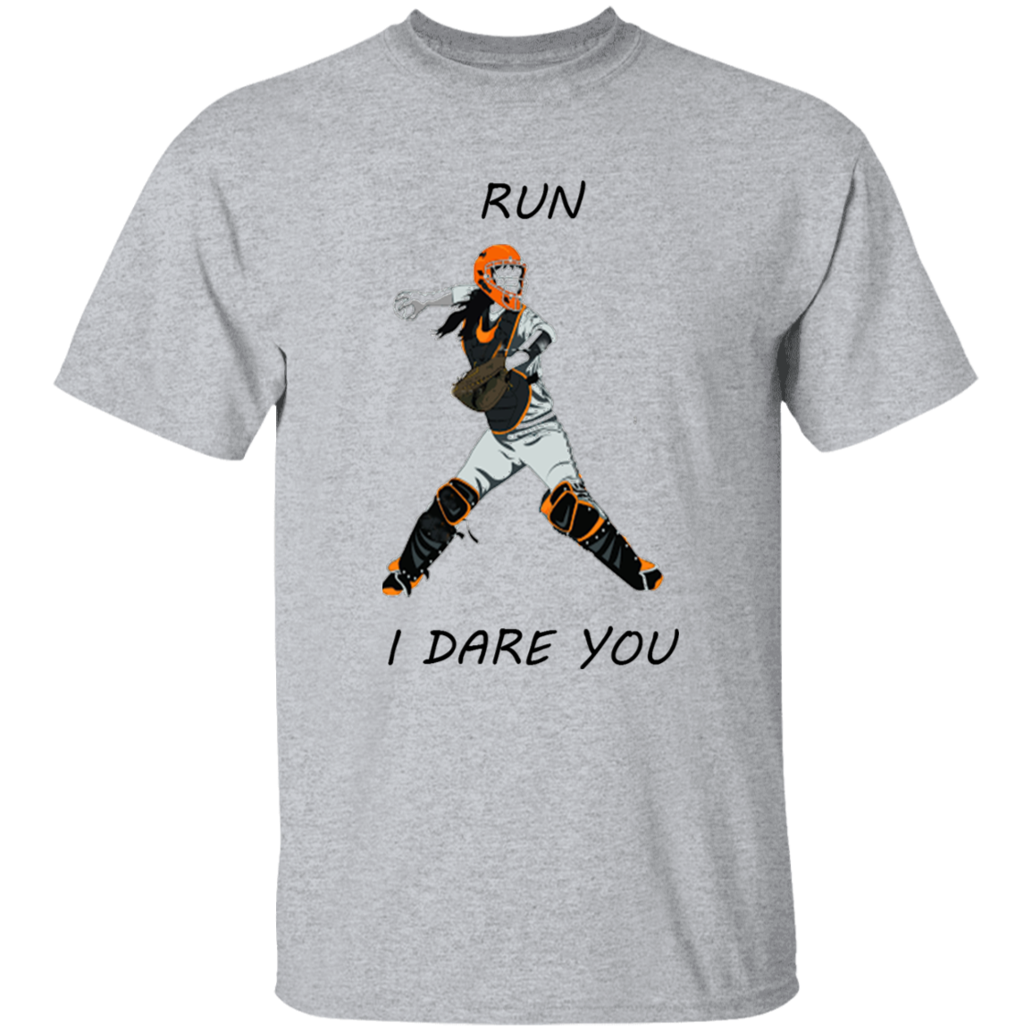Softball catcher - run - T-Shirt (youth)