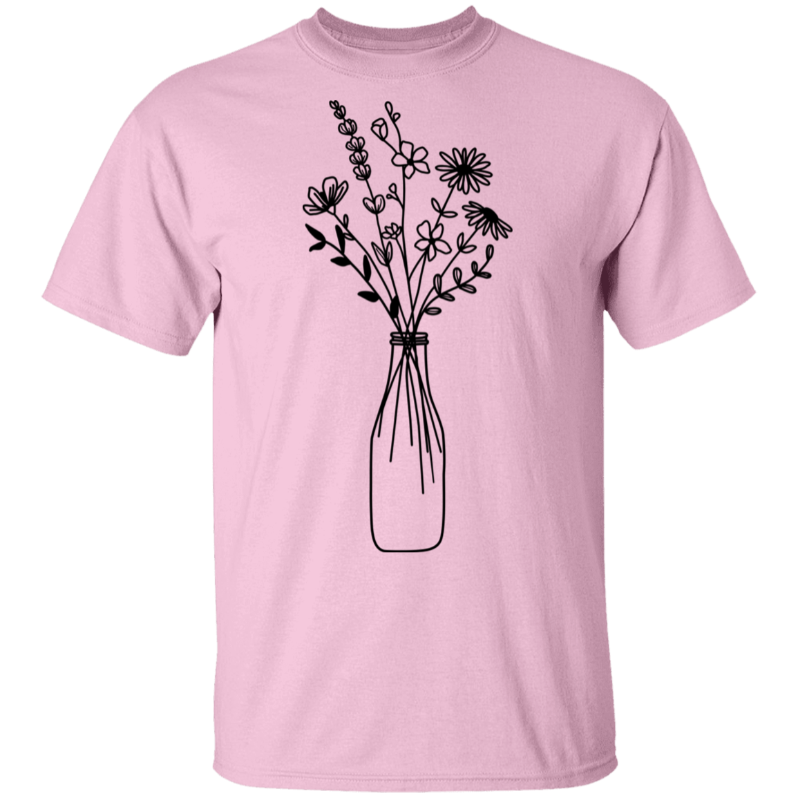 Wildflowers in milk jar T-Shirt