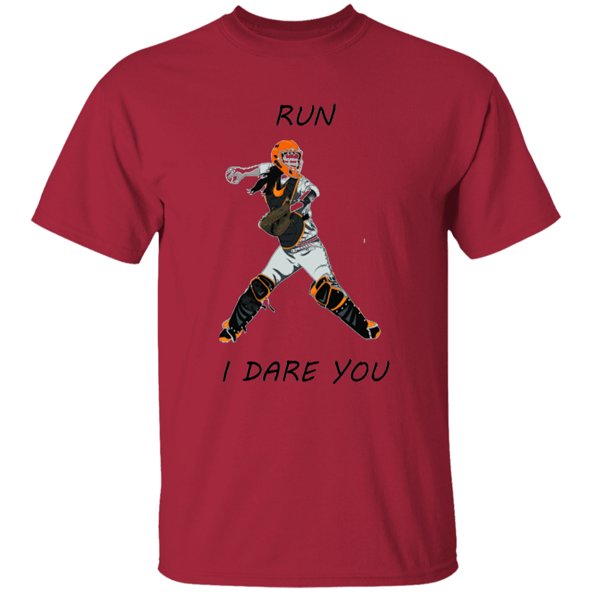 Softball catcher - run - T-Shirt (youth)