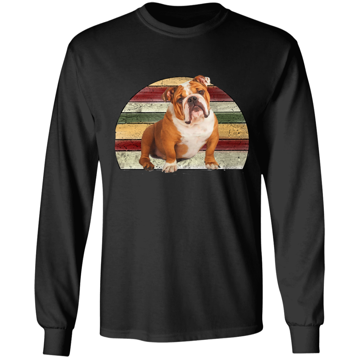 T-shirt long sleeve bulldog