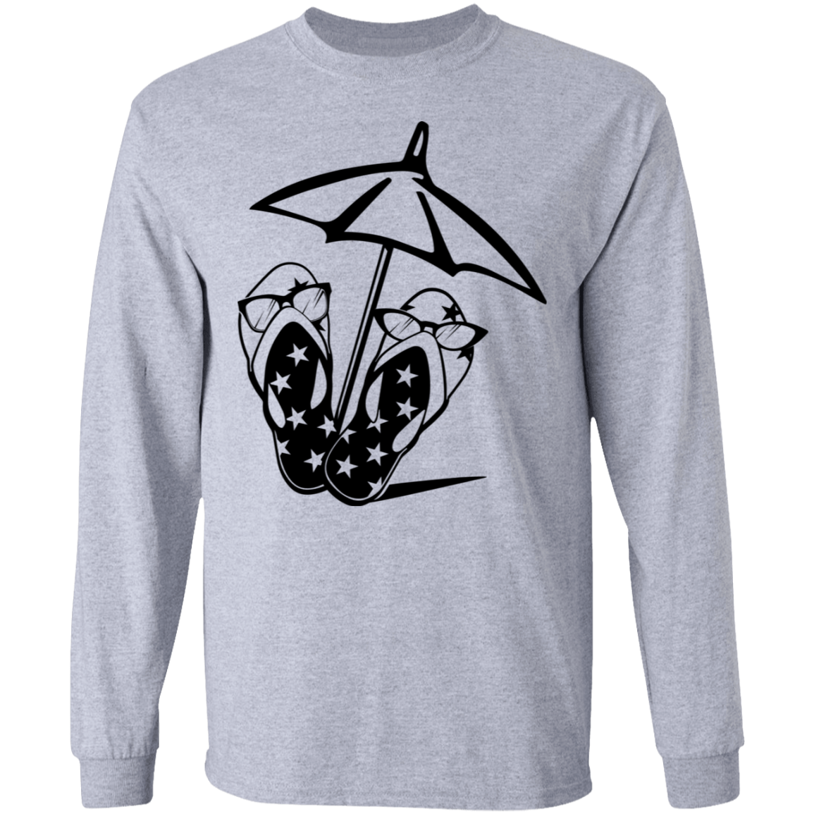 Flip Flop long sleeve Cotton T-Shirt