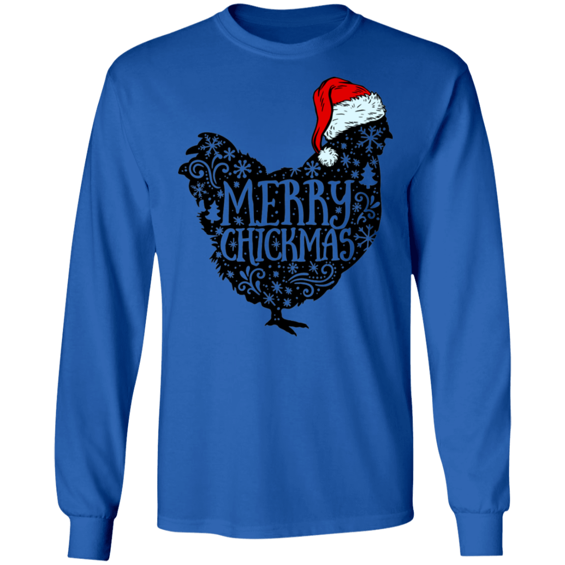 Christmas chick long sleeve Cotton T-Shirt