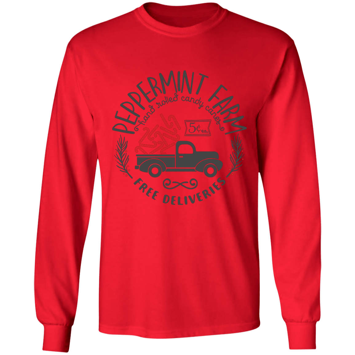 Peppermint farms long sleeve T-shirt