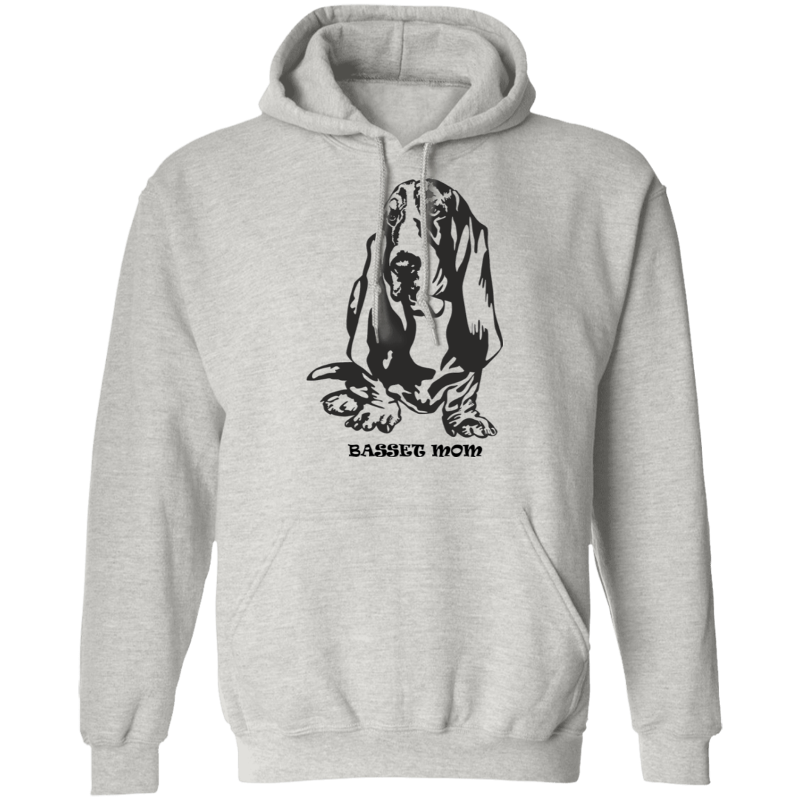 Basset Mom Pullover Hoodie