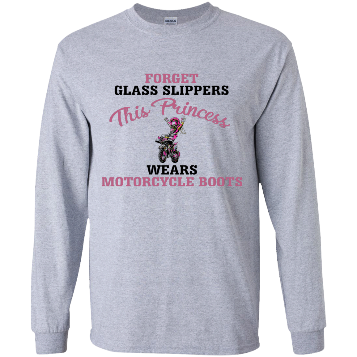 princess motorcycle long sleeve T'shirt