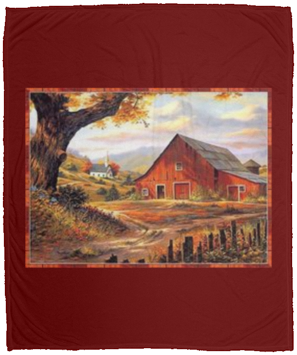 Barn - Cozy Plush Fleece Blanket - 50x60