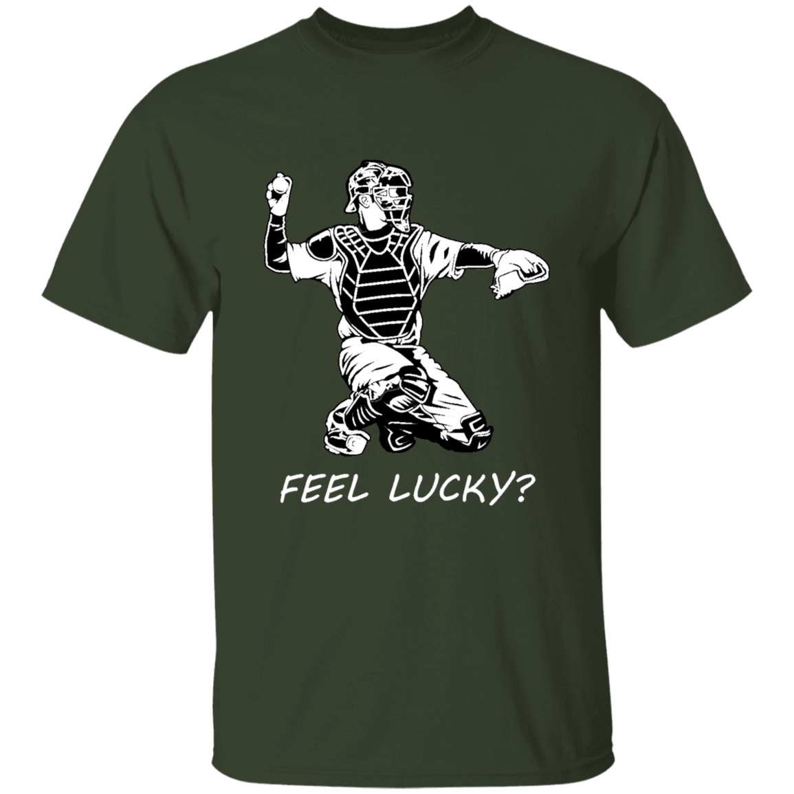 Baseball catcher - feel lucky (w) - T-Shirt - youth