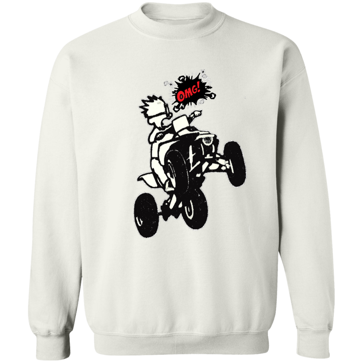 4-wheeler OMG Crewneck Pullover Sweatshirt