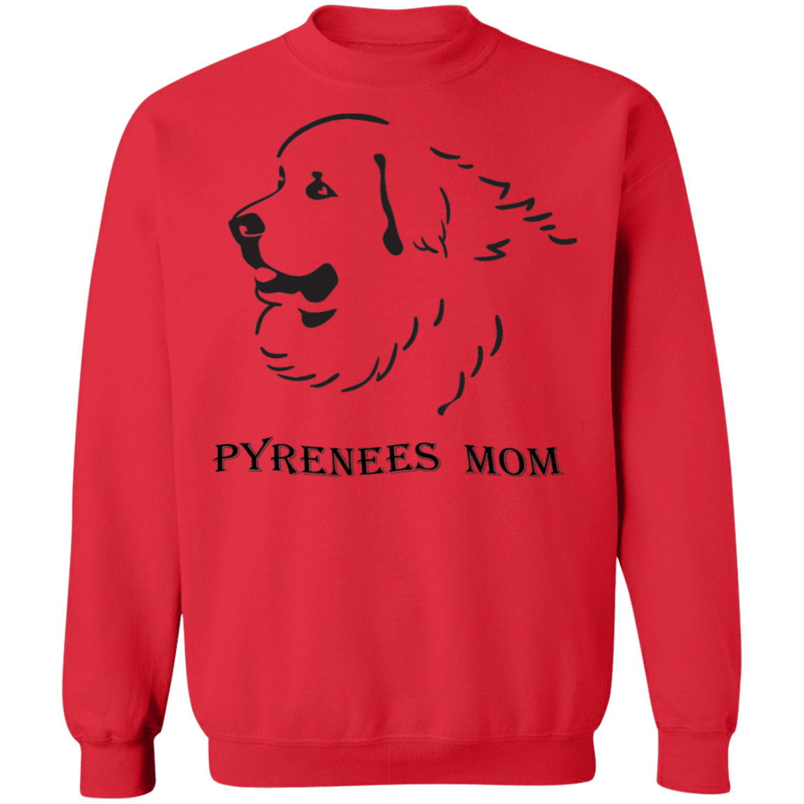 Great Pyrrenees mom Crewneck Pullover Sweatshirt