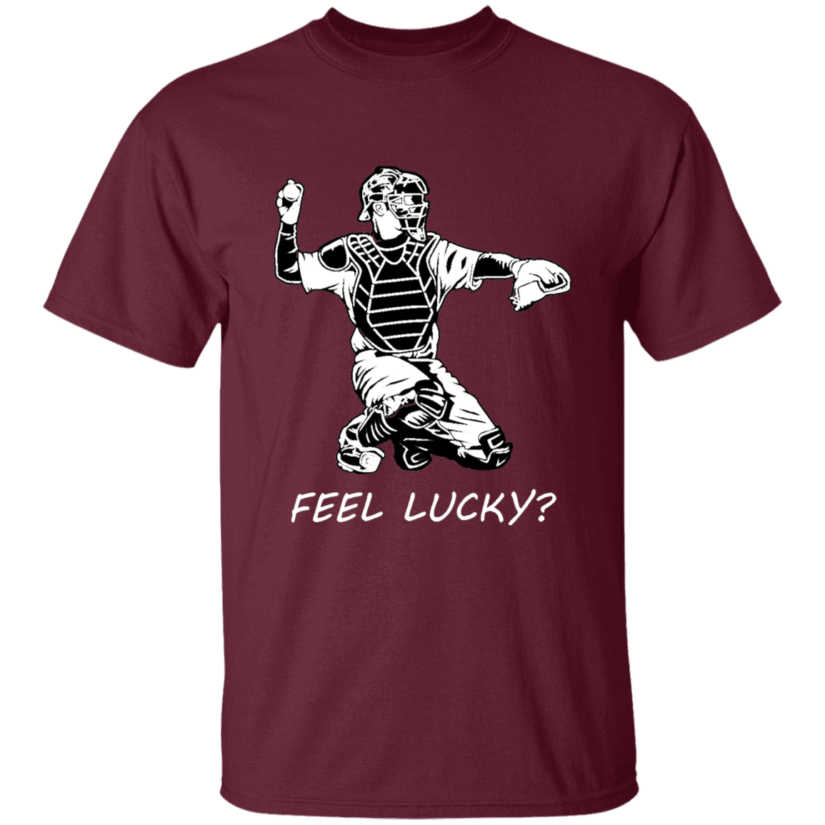 Baseball catcher - feel lucky (w) - T-Shirt - youth