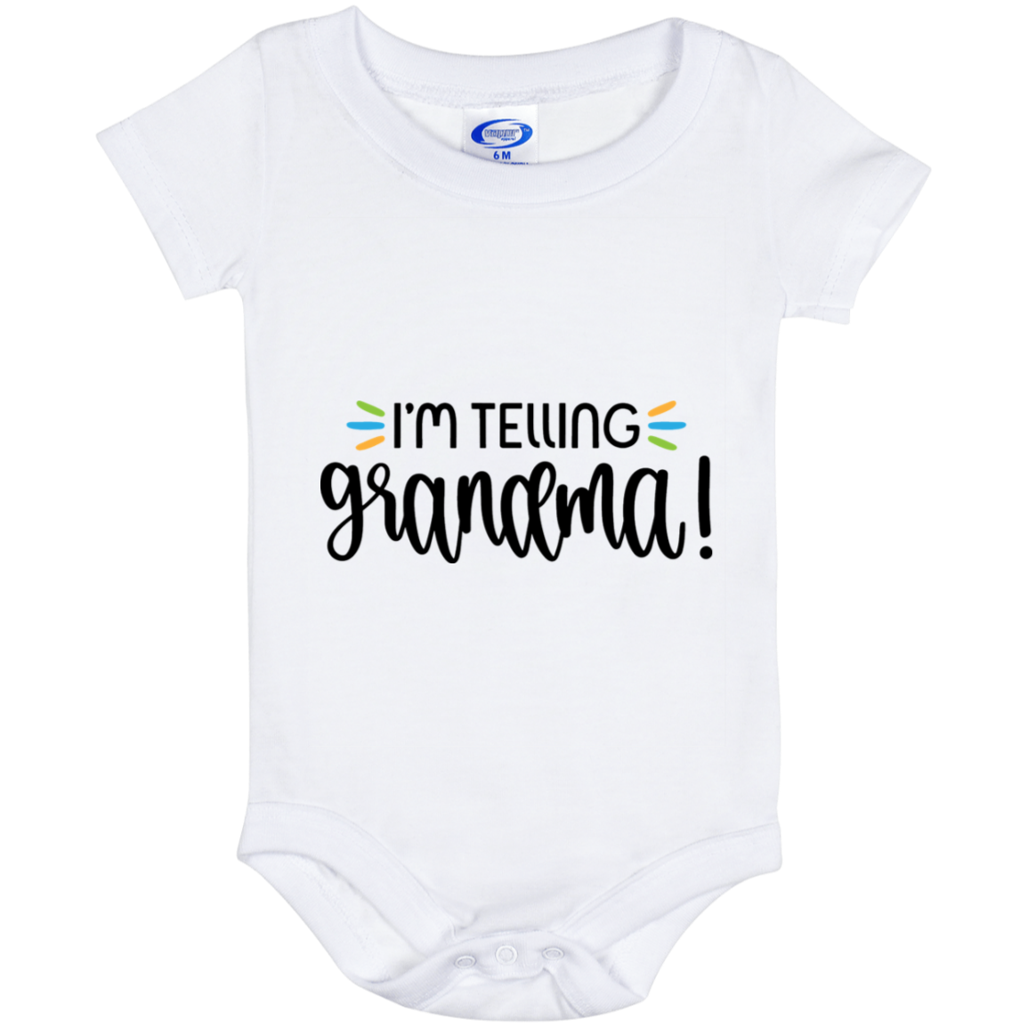 Telling Grandma Onesie 6 Month