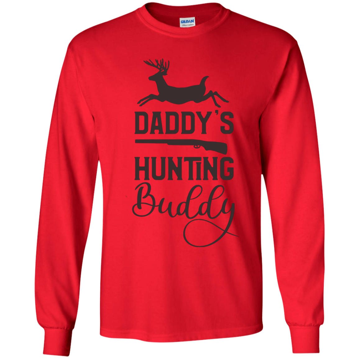 Daddy's hunting buddy Youth LS T-Shirt