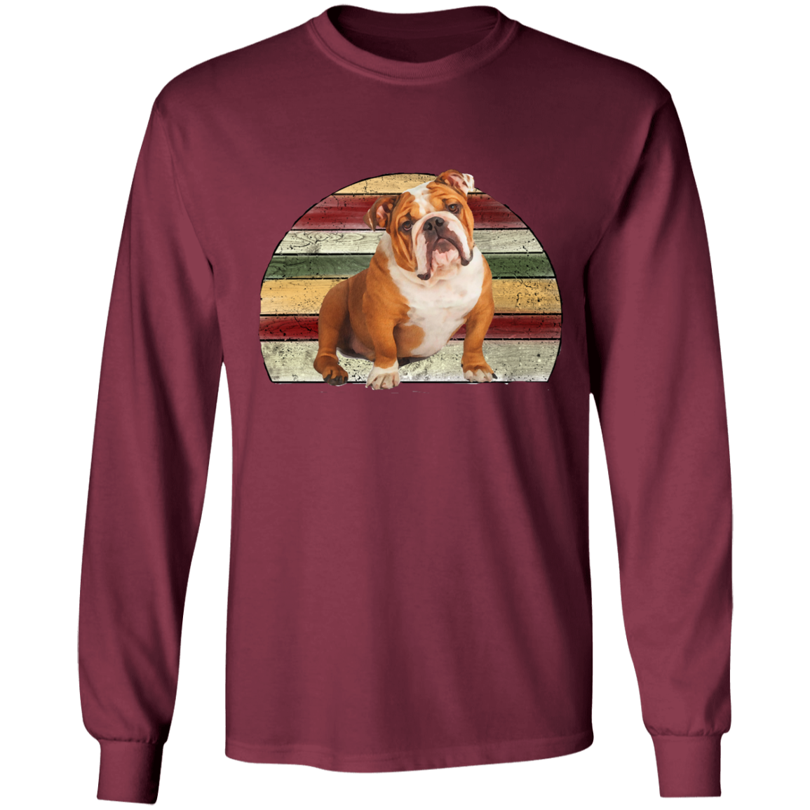 T-shirt long sleeve bulldog