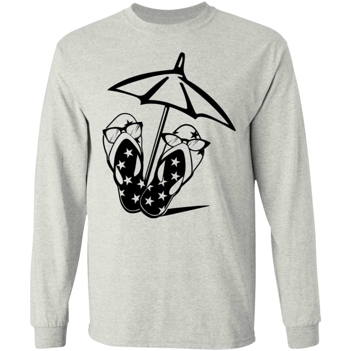 Flip Flop long sleeve Cotton T-Shirt