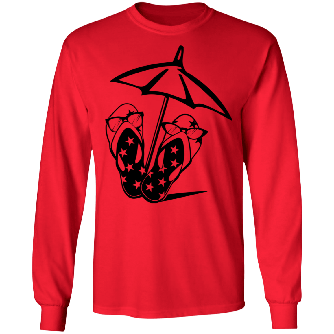 Flip Flop long sleeve Cotton T-Shirt