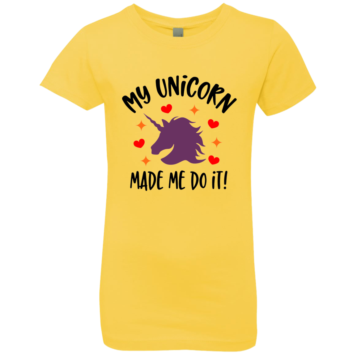 Unicorn Girls' Princess T-Shirt
