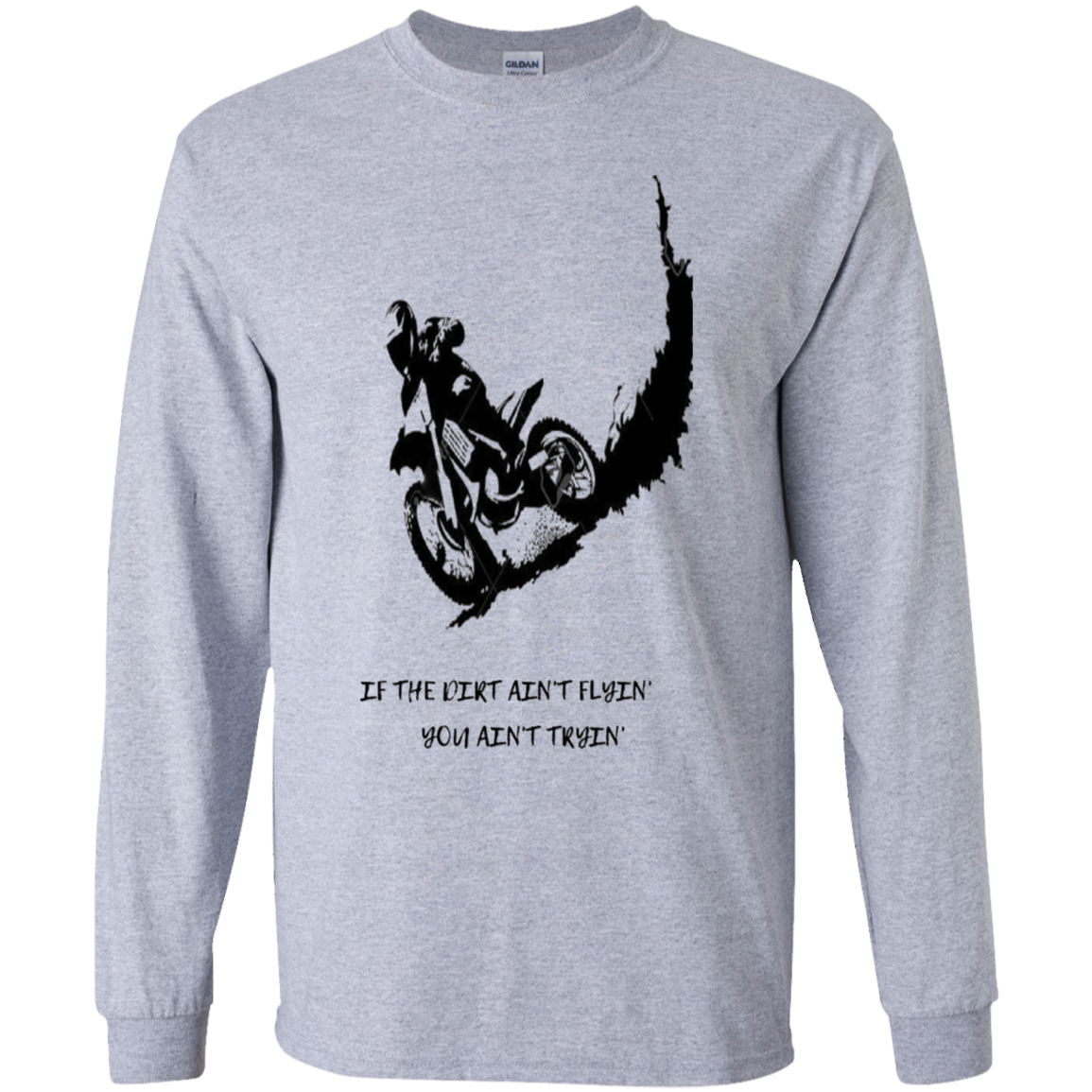 youth dirt flyin' long sleeve t'shirt