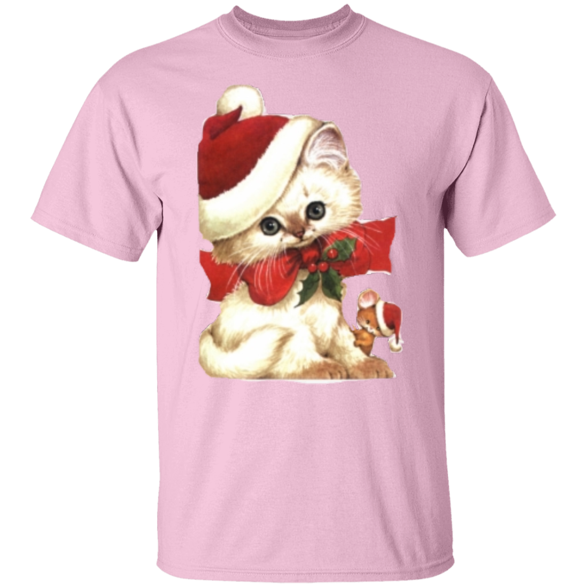 Kitten Santa T-Shirt