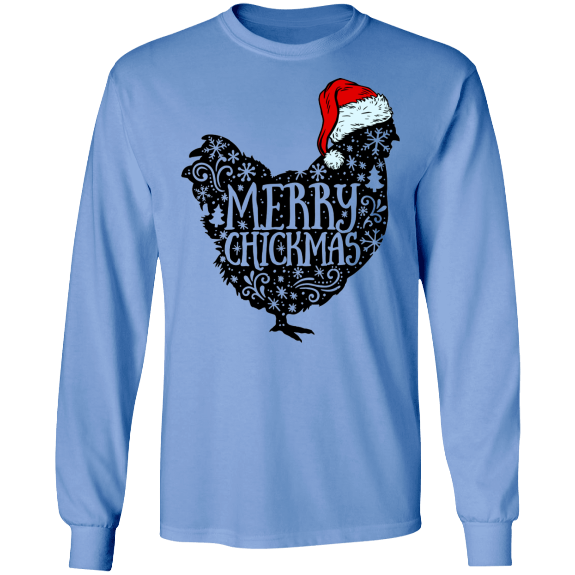 Christmas chick long sleeve Cotton T-Shirt